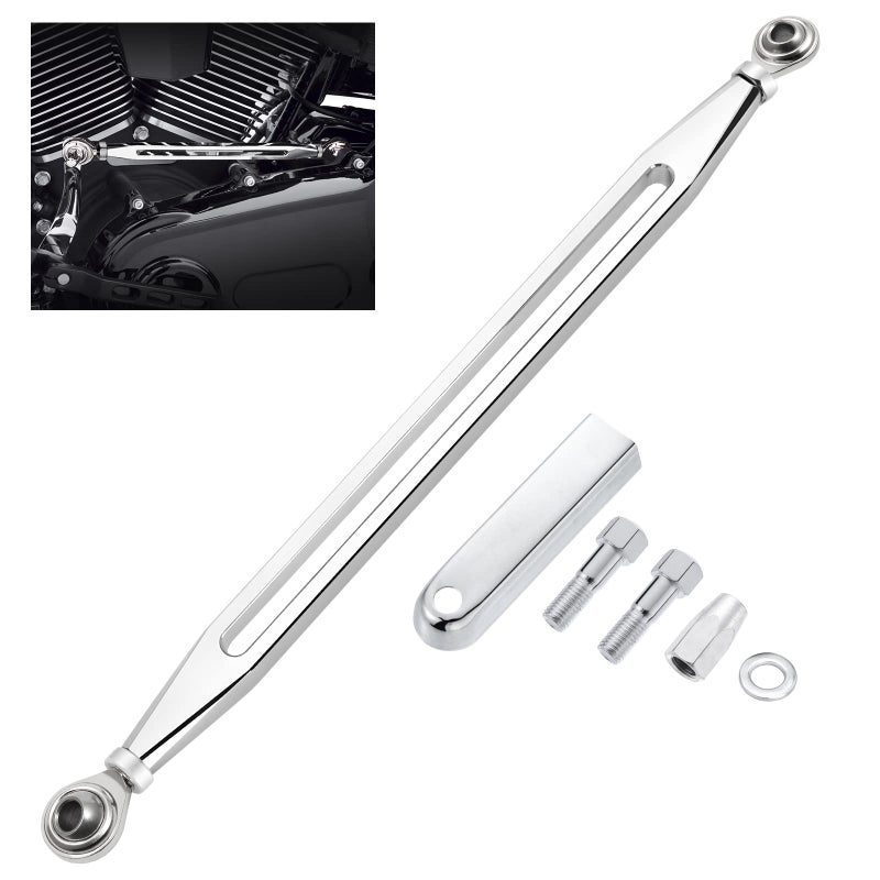 Amazicha Chrome Shift Linkage Compatible for Harley Softail Road King Electra Glide Street Glide Touring 1980-2024 - Image 1